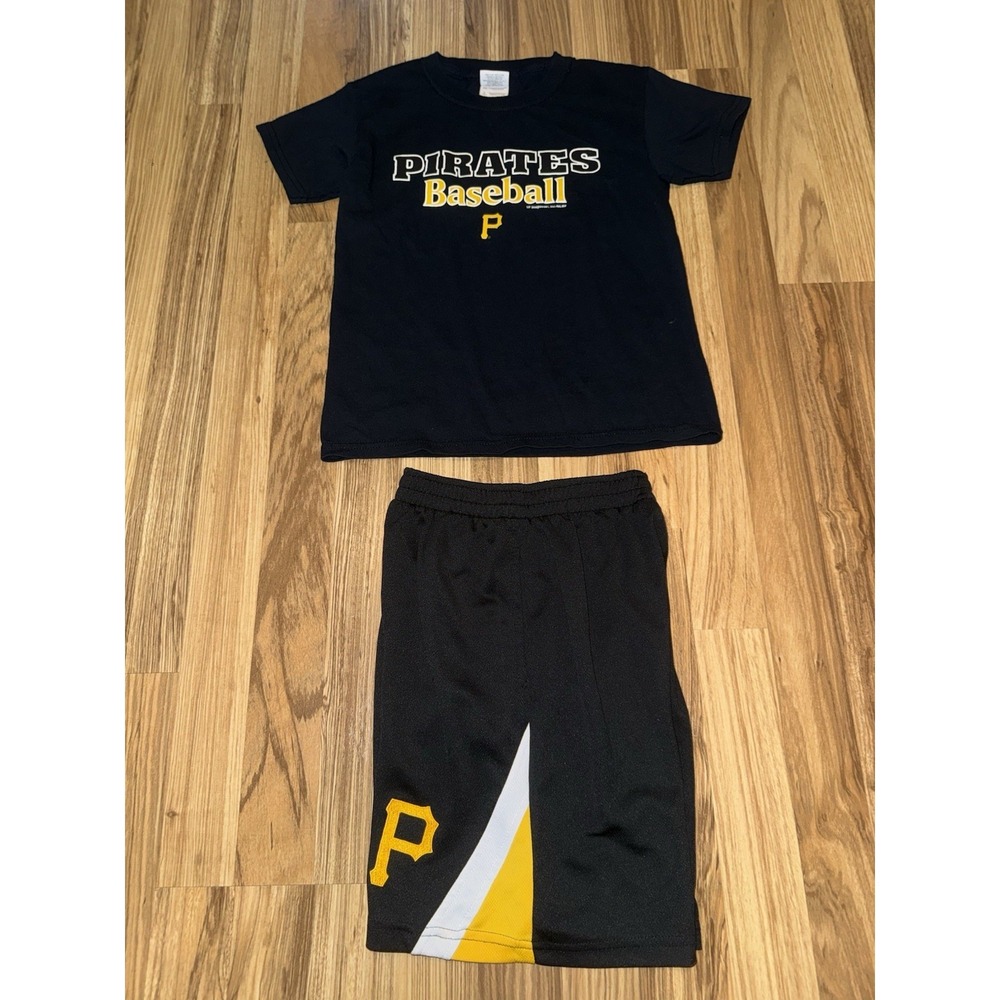 Pittsburgh Pirates Boys Sz Small 8 Outfit‎ Cotton T-shirt Dri-fit Shorts General